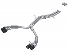 Load image into Gallery viewer, MBRP Resonator-Back Exhaust Audi S5 Coupe / S4 Sedan 3.0L (18-24) [Street Version] 2.5" Quad Split Rear Exit - Carbon Fiber Alternate Image