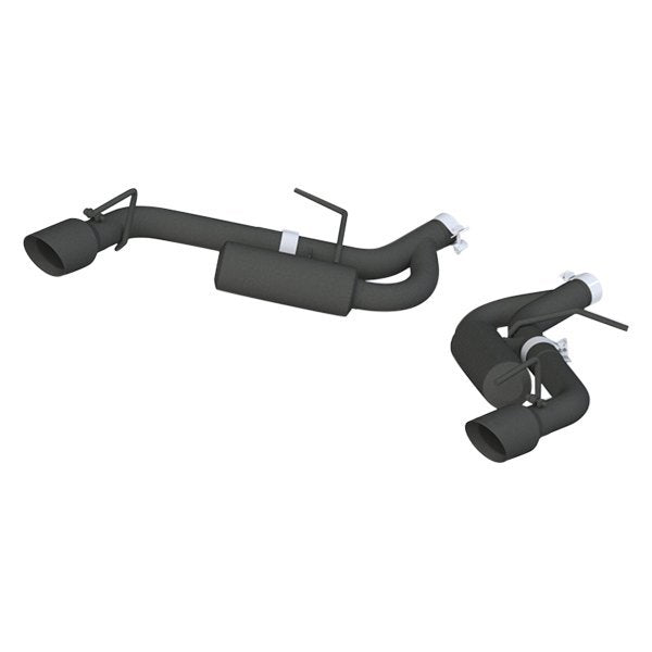 554.99 MBRP Axleback Exhaust Chevy Camaro 2.0T 3.6L Non-NPP (16-21) [Split Rear Exit] Black-Coated / Stainless / Aluminized Steel - Redline360