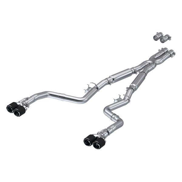 1179.99 MBRP Catback Exhaust Dodge Challenger 5.7L HEMI (17-21) Street Version [Dual Split Rear Exit] Carbon Fiber or  Polished Tips - Redline360