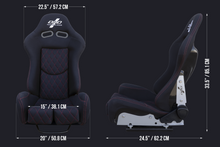 Load image into Gallery viewer, 397.95 DND Nikos Reclinable Racing Seat - Purple / Red / Gray Stitching - Redline360 Alternate Image