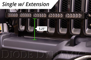 490.00 Diode Dynamics Bumper LED Light Bar Kit Jeep JL Wrangler (18-21) Single or Dual 30" Light Bar - Redline360