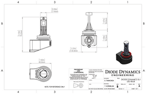 40.00 Diode Dynamics Fog Lights LED Acura RDX (10-18) [H11 LED Conversion Kit] HP48 / XP80 / SLF / SL1 - Redline360