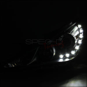 269.95 Spec-D Projector Headlights Hyundai Sonata (2011-2014) LED DRL - Black or Chrome - Redline360
