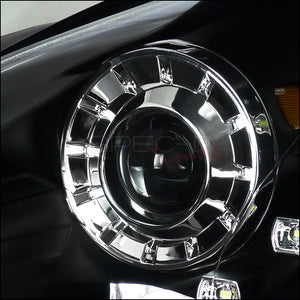 269.95 Spec-D Projector Headlights Hyundai Sonata (2011-2014) LED DRL - Black or Chrome - Redline360