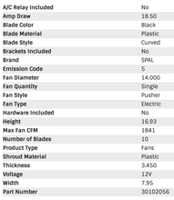 Load image into Gallery viewer, 164.44 SPAL Electric Radiator Fan (14&quot; - Pusher Style - High Performance - 1841 CFM) 30102056 - Redline360 Alternate Image