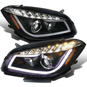 329.95 Spec-D Projector Headlights Chevy Malibu LS/LT/LTZ (08-12) Halo LED - Black/Chrome - Redline360