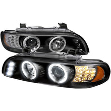 Load image into Gallery viewer, Spec-D 2LHP-E3997JM-8V2-TM dual halo projector headlights black housing for 2001-2003 BMW E39 525i 530i 540i M5 Alternate Image