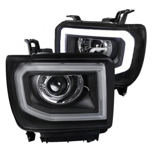 Spec-D Projector Headlights GMC Sierra 1500 (14-15) 2500/3500 (15-17) LED  DRL - Black or Chrome