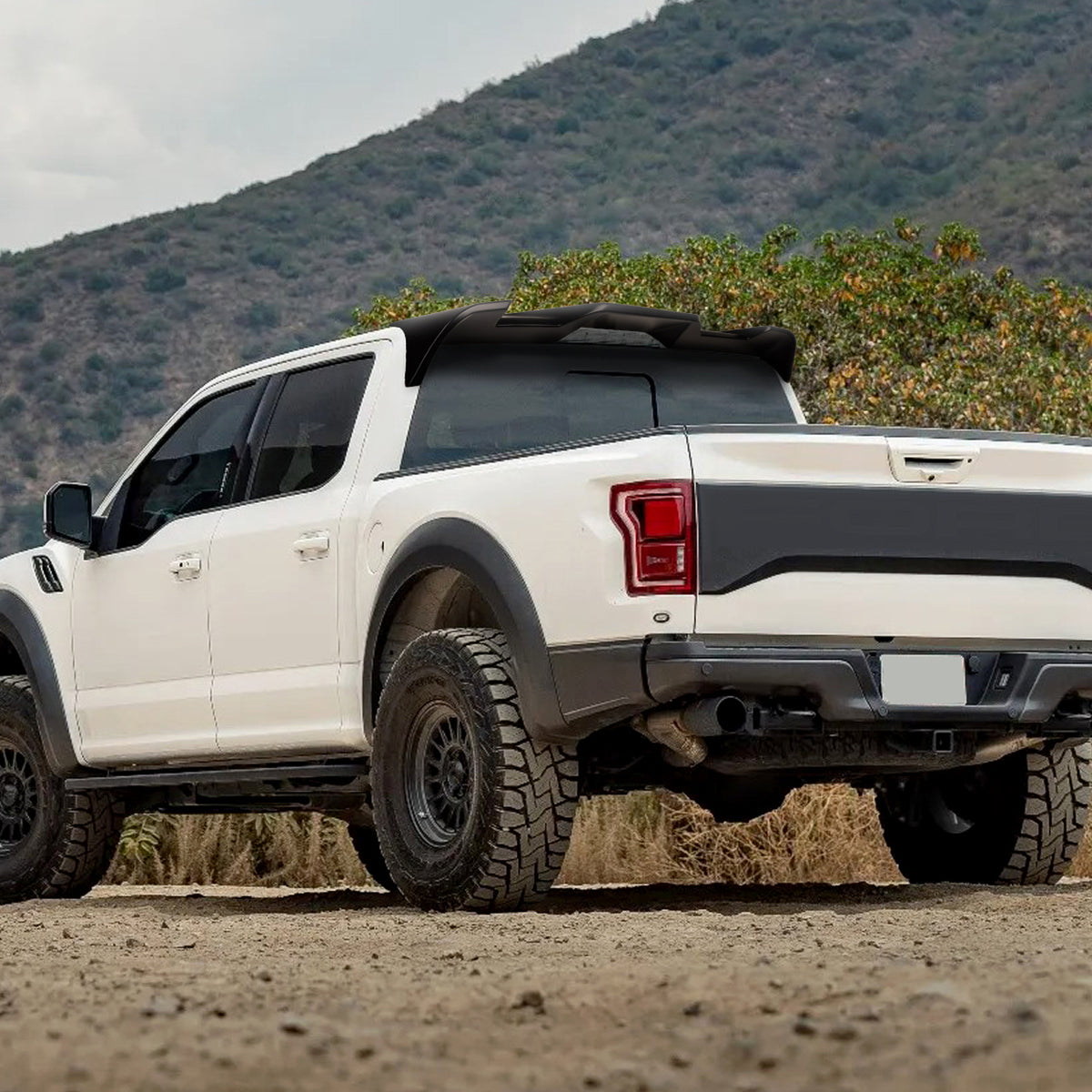 F150 Rear Racing Wing Spec-D Spoiler Ford F150 (2015-2020) Rear Cab Roof Wing Kit