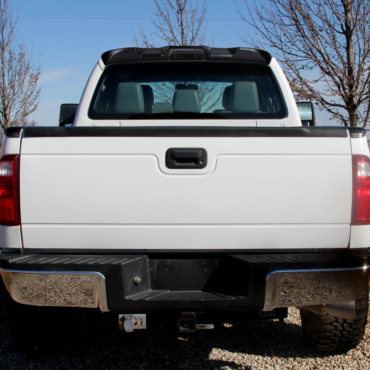F250 Rear Spoiler Spec-D Spoiler Ford F250 F350 F450 (2011-2016) Rear Cab Roof Wing Kit