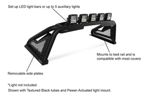 1150.95 Go Rhino Sport Bar 2.0 Ford F150 (15-21) [w/o Power Actuator Mount] Polished or Textured Black - Redline360