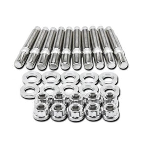 4.32 BLOX Intake Manifold Stud (M8X1.25X55MM) Stainless Steel - 1 / 7 / 8 / 9 / 10pc - Redline360