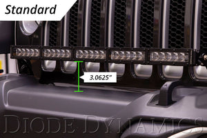 490.00 Diode Dynamics Bumper LED Light Bar Kit Jeep JL Wrangler (18-21) Single or Dual 30" Light Bar - Redline360