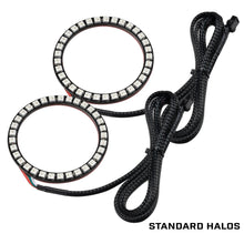 Load image into Gallery viewer, Oracle Fog Light Halo Upgrade Kit Jeep Wrangler (07-17) [Dynamic ColorSHIFT] Waterproof or Non-Waterproof - Standard (Non-Waterproof) Alternate Image