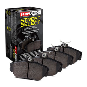 50.93 StopTech Street Select Brake Pads Mitsubishi Lancer EVO 10 (08-15) [Rear w/ Hardware] 305.13680 - Redline360