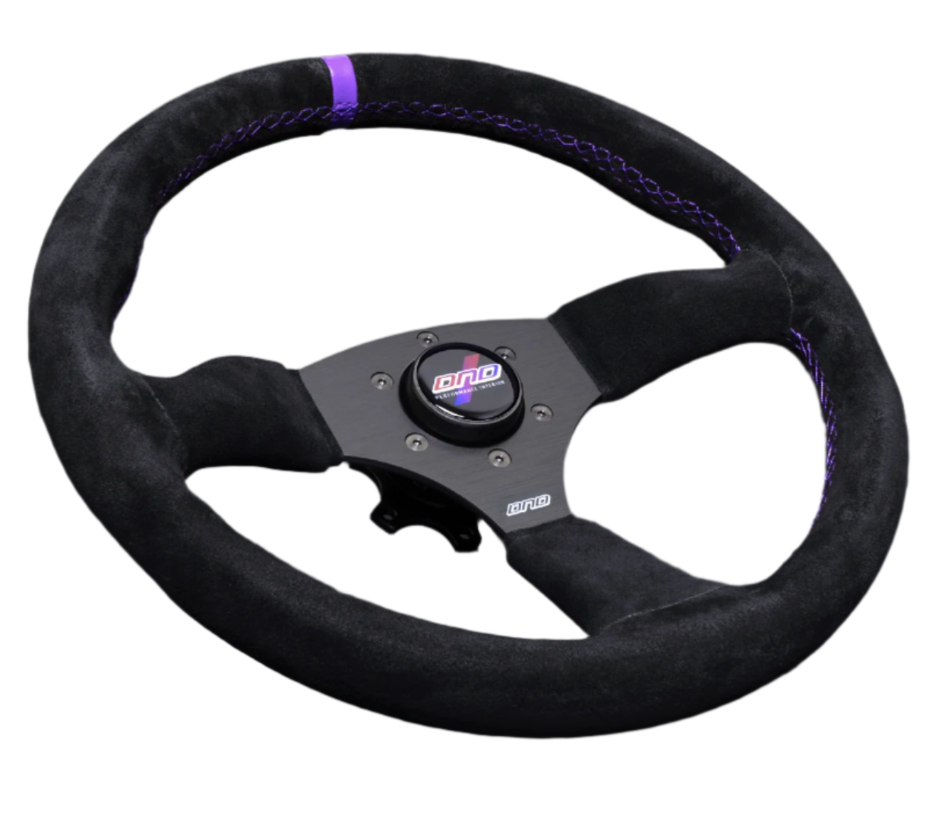 DND Alcantara Touring Steering Wheel (50mm) Red / Gray / Purple – Redline360