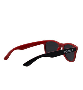 19.95 Megan Racing Logo Sunglasses (Black w/ Red) Merch - Redline360