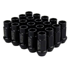 Load image into Gallery viewer, Godspeed Type-3 Lug Nuts (50mm - 20 Piece - Aluminum - Open End) M12x1.5 - Black Alternate Image
