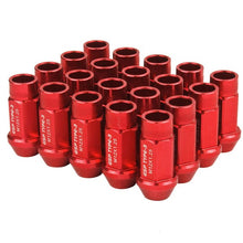 Load image into Gallery viewer, Godspeed Type-3 Lug Nuts (50mm - 20 Piece - Aluminum - Open End) M12x1.5 - Red Alternate Image