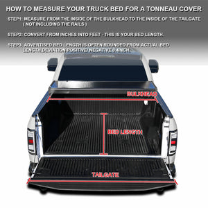 469.00 Spec-D Tonneau Cover Nissan Titan (04-20) For 6' 7" or 5' 7" Bed Locking Quad Fold - Redline360