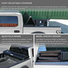 Load image into Gallery viewer, 469.00 Spec-D Tonneau Cover Nissan Titan (04-20) For 6&#39; 7&quot; or 5&#39; 7&quot; Bed Locking Quad Fold - Redline360 Alternate Image