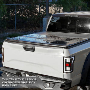 469.00 Spec-D Tonneau Cover Nissan Titan (04-20) For 6' 7" or 5' 7" Bed Locking Quad Fold - Redline360