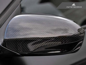 Autotecknic Replacement Mirror Covers BMW M5 Sedan F10 (12-17) V2 Carbon Fiber