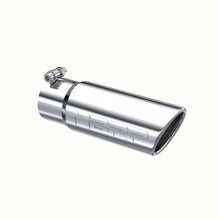 Load image into Gallery viewer, MBRP Exhaust Tip [3.5" O.D. Angled Rolled End / 3" inlet / 10" length] T304 Stainless Steel or Black Coated - T304 Stainless Steel Alternate Image