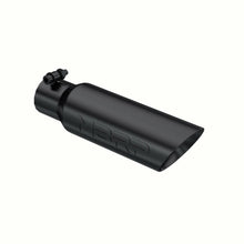 Load image into Gallery viewer, MBRP Exhaust Tip [3.5" O.D. Dual Wall Angled / 2.5" inlet / 12" length] T304 Stainless Steel or Black Coated - Black Coated Aluminized Alternate Image