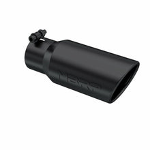 Load image into Gallery viewer, MBRP Exhaust Tip [4" O.D. / Angled Rolled End / 3" inlet / 10" length] T304 Stainless Steel or Black Coated - Black Coated Aluminized Alternate Image