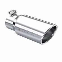 Load image into Gallery viewer, MBRP Exhaust Tip [4" O.D. / Angled Rolled End / 3" inlet / 10" length] T304 Stainless Steel or Black Coated - T304 Stainless Steel Alternate Image