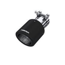 Load image into Gallery viewer, 59.99 MBRP Exhaust Tips [4" O.D. Dual Wall Angled, 2.5" inlet, 8" length] T304 Stainless / Black Coated / Carbon Fiber - Redline360 Alternate Image