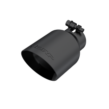 Load image into Gallery viewer, 59.99 MBRP Exhaust Tips [4" O.D. Dual Wall Angled, 2.5" inlet, 8" length] T304 Stainless / Black Coated / Carbon Fiber - Redline360 Alternate Image