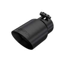 Load image into Gallery viewer, 59.99 MBRP Exhaust Tips [4&quot; O.D. Dual Wall Angled, 3&quot; inlet, 8&quot; length] T304 Stainless / Black Coated / Carbon Fiber - Redline360 Alternate Image