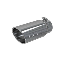 Load image into Gallery viewer, MBRP Exhaust Tip [5" O.D. / Angled Rolled End / 4" inlet / 12" length] T304 Stainless Steel or Black Coated - T304 Stainless Steel Alternate Image