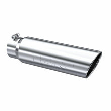 Load image into Gallery viewer, MBRP Exhaust Tip [5" O.D. / Angled Rolled End / 4" inlet / 18" in length] T304 Stainless Steel or Black Coated - T304 Stainless Steel Alternate Image