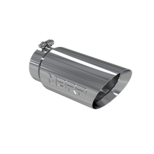 Load image into Gallery viewer, MBRP Exhaust Tip [5" O.D. / Dual Wall Angled / 4" inlet / 12" length] T304 Stainless Steel or Black Coated - T304 Stainless Steel Alternate Image