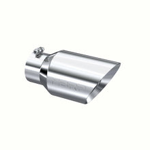Load image into Gallery viewer, MBRP Exhaust Tip [6" O.D. / Dual Wall Angled / 4" inlet / 12" length] T304 Stainless Steel or Black Coated - T304 Stainless Steel Alternate Image