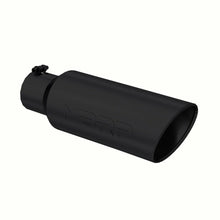 Load image into Gallery viewer, MBRP Exhaust Tip [6" O.D. / Rolled End / 4" inlet / 18" in length] T304 Stainless Steel or Black Coated - Black Coated Aluminized Alternate Image