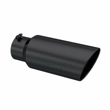 Load image into Gallery viewer, MBRP Exhaust Tip [8" O.D. / Rolled End / 4" inlet / 18" Long] T304 Stainless Steel or Black Coated - Black Coated Aluminized Alternate Image