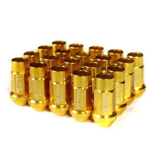 49.95 Godspeed Type-3 Lug Nuts (50mm - 20 Piece - Aluminum - Open End) M12x1.25 - Redline360