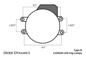 40.00 Diode Dynamics Fog Lights LED Honda Pilot (12-15) [H11 LED Conversion Kit] HP48 / XP80 / SLF / Luxeon Type A - Redline360