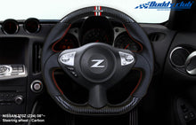 Load image into Gallery viewer, Buddy Club Steering Wheel Nissan 370Z (2009-2020) Red Stitch - Carbon Fiber Style - Default Title Alternate Image