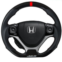 Load image into Gallery viewer, 437.00 Buddy Club Steering Wheel Honda Civic [Racing Spec] (2012-2015) Leather or Carbon - Redline360 Alternate Image