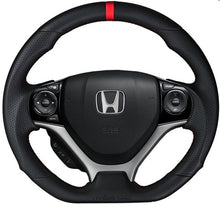 Load image into Gallery viewer, 437.00 Buddy Club Steering Wheel Honda Civic [Racing Spec] (2012-2015) Leather or Carbon - Redline360 Alternate Image