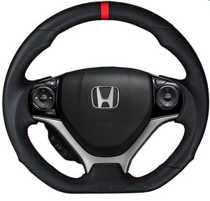 437.00 Buddy Club Steering Wheel Honda Civic [Racing Spec] (2012-2015) Leather or Carbon - Redline360