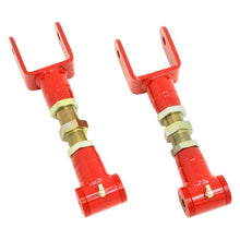 Load image into Gallery viewer, BMR Upper Control Arms DOM Ford Mustang (79-04) [On-car Adjustable] Polyurethane Bushings or Spherical Bearings - Polyurethane Bushings / Red Alternate Image