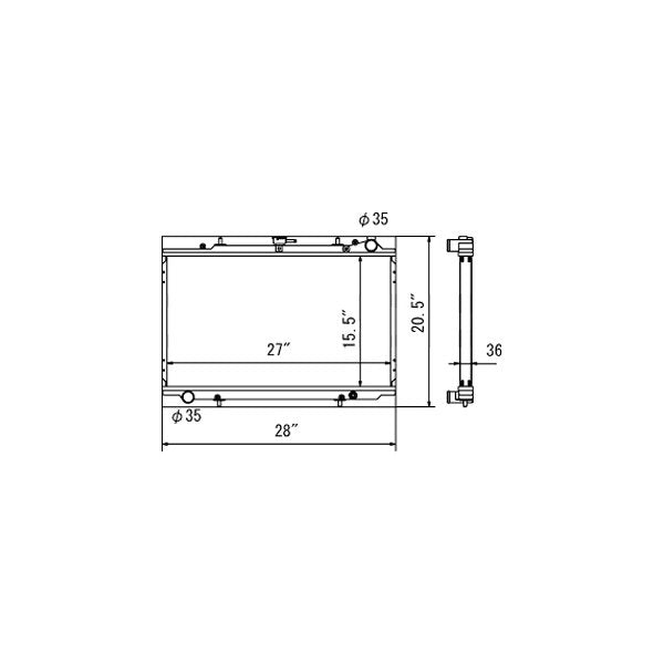 Koyo Aluminum Radiator Nissan 300ZX Non-Turbo [Manual] (1990-1996) VH0