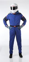 Load image into Gallery viewer, 109.95 RaceQuip 110 Series Pyrovatex One Piece Single Layer Racing Driver Fire Suit [SFI 3.2A/ 1] - Black/Red/Blue - Redline360 Alternate Image