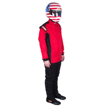 Load image into Gallery viewer, 79.95 RaceQuip Chevron-1 Single Layer Racing Driver Fire Suit Jacket [SFI 3.2A/1] - Red / Blue - Redline360 Alternate Image